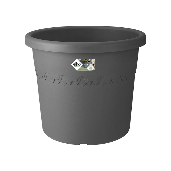 Afbeelding Elho Bloempot Algarve Rond Incl. Wieltjes - Buitenpot - ø40x34 cm Grijs door Petsplace.nl