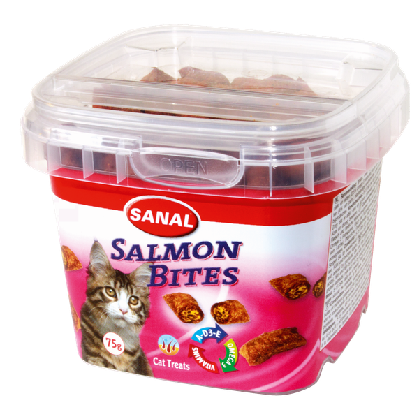 Afbeelding Sanal - Cups Salmon Bites door Petsplace.nl