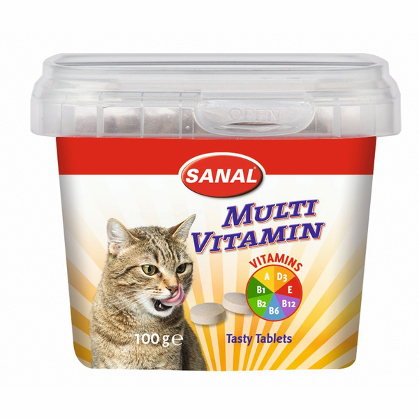 Afbeelding Sanal Multi Vitamin Cat Treats - Kattensnack - 100 g door Petsplace.nl