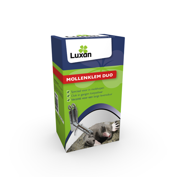 Afbeelding Luxan Mollenklem Duo - Ongediertebestrijding - per stuk door Petsplace.nl