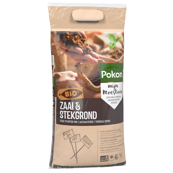 Zaai-& stekgrond 10 liter Pokon