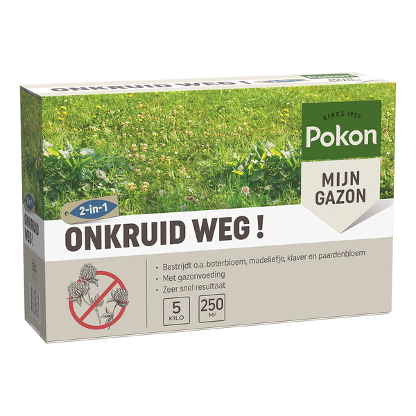 Afbeelding Pokon Onkruid Weg! - Onkruidbestrijding - 250 m2 door Petsplace.nl