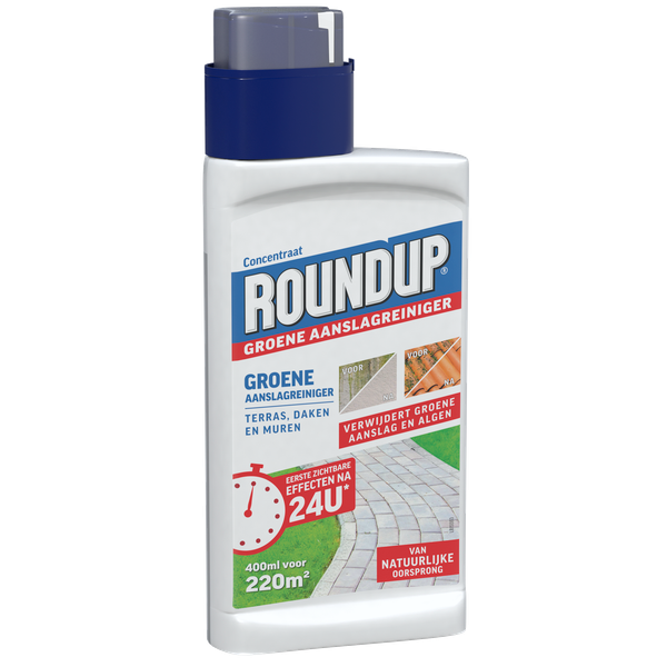 Round-Up Natural Groene Aanslag Reiniger Concentraat - Algen- Mosbestrijding - 400 ml