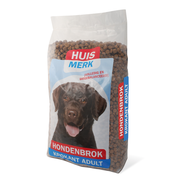 Afbeelding Huismerk Krokante Brok hondenvoer 10 kg door Petsplace.nl