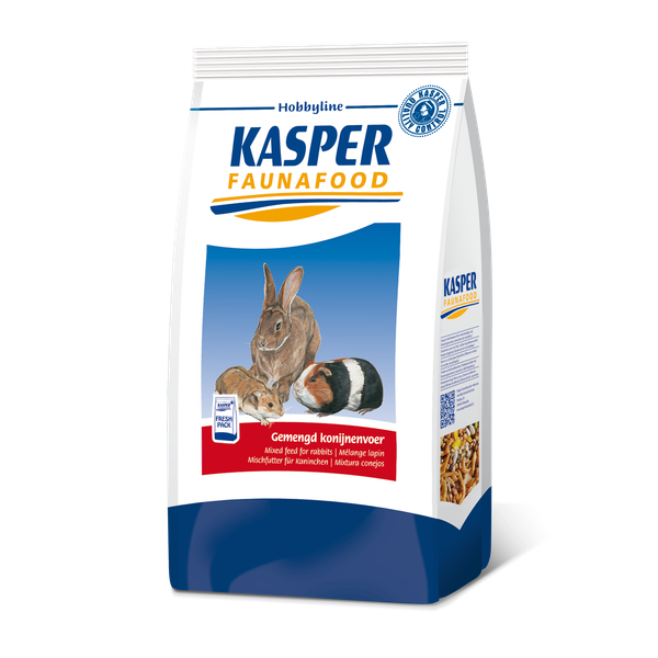 Kasper Faunafood Konijnenvoer Met Rode Wortel Konijnenvoer 3.5 kg Gemengd