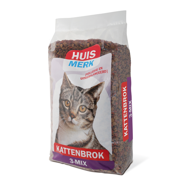 Afbeelding Kasper Faunafood Huismerk 3-Mix Kattenbrok - Kattenvoer - Mix 10 kg door Petsplace.nl