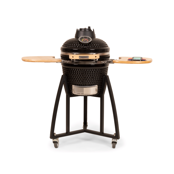 Patton Premium Kamado 16 Black - Grill - Barbecue - Ø 32.5 cm Zwart Zilver