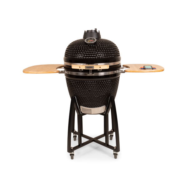 Patton Premium Kamado 21 Black - Grill - Barbecue - Ø 47 cm Zwart Zilver