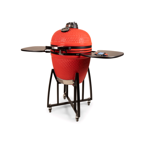 Patton Premium Kamado 21inch Red Devil - Barbecue - Ø 47 cm 77 kg Rood Zwart Geschikt Voor 6-10 Personen