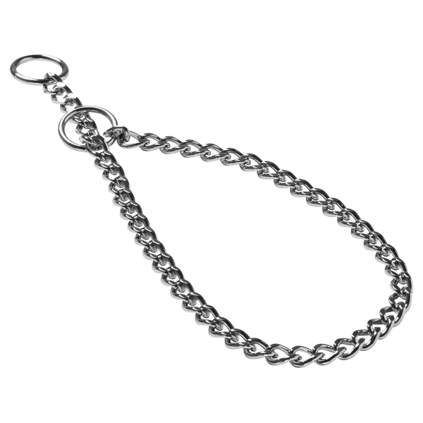 Adori Halsketting Middel Chroom - Hondenhalsband - 40x0.25 cm