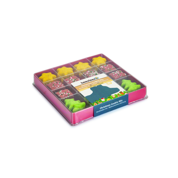 Afbeelding Beeztees Kerstkoekjes - Hondensnacks - Mix 6 X 6 X 1.5 cm Multi-Color 32 stuks door Petsplace.nl