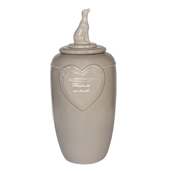 Afbeelding Happy-House Memory Collection Urn - Herdenken - 14.5x14.5x32.7 cm 4.5 l Beige Large door Petsplace.nl