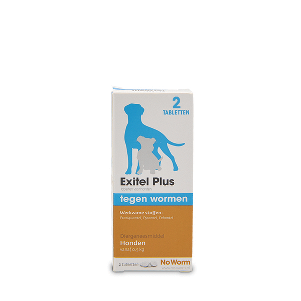 Exitel Plus voor honden vanaf 0,5 kg 2 Tabletten