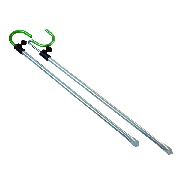 Afbeelding Albatros Telescopische Steun Bosbaan - Steunen - 2x50 cm Groen Zilver Allround door Petsplace.nl