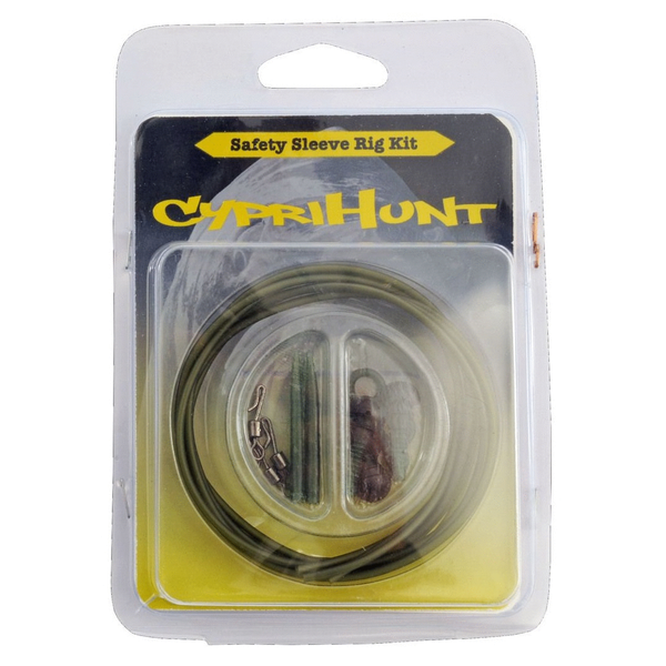 Afbeelding Albatros Cyprihunt Complete Safety Sleeve Rig Kit - Onderlijnen - 3 stuks Karper door Petsplace.nl