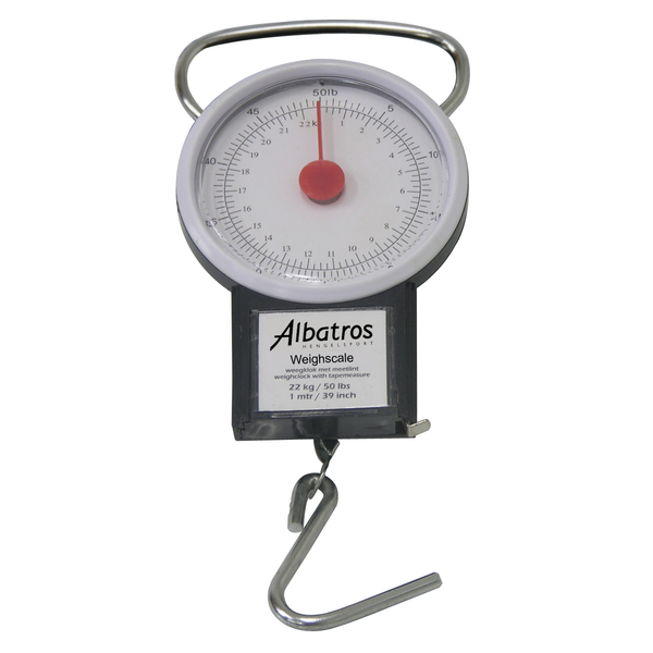 Afbeelding Albatros Allesweger Tot 22 Kg & Meter Tot 1m - Weegschalen - Wit Zwart Allround door Petsplace.nl