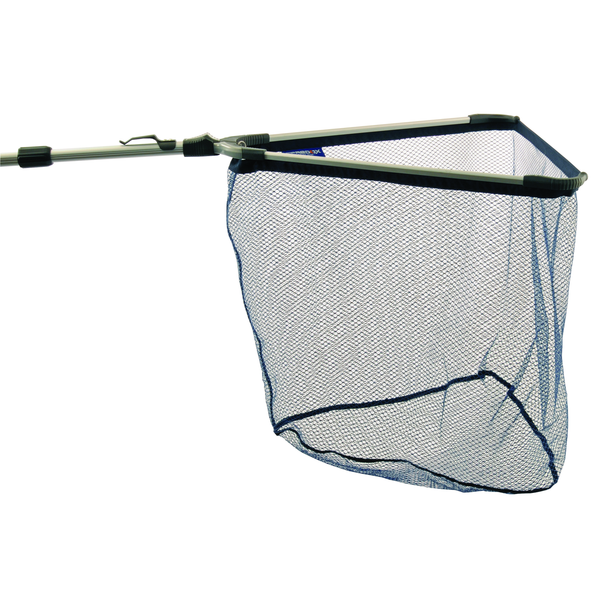Afbeelding Predox Rubber Coated Landingnet 170cm - Landingnet - 50x50x45 cm Aluminium Zwart Allround 6mm door Petsplace.nl