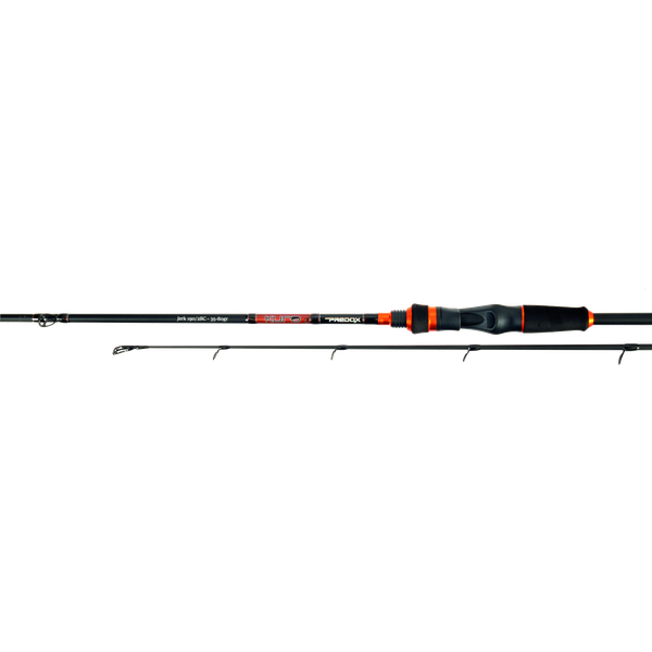 Predox Kuro Jerk Bc 190cm 2delig - Werphengels - 100 cm Zwart Oranje Spinning 35-80g