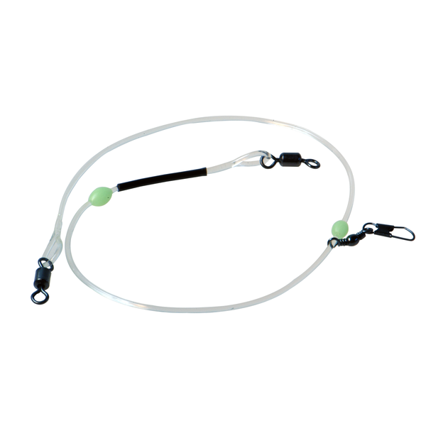 Afbeelding Albatros Shockleader 1.5mm - Onderlijnen - 30 cm Transparant Zwart Allround door Petsplace.nl