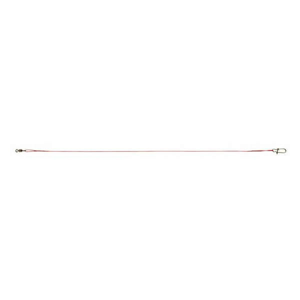 Afbeelding Albatros Red Hot Staaldraad 3 stuks - Onderlijnen - 20 kg Roofvis door Petsplace.nl