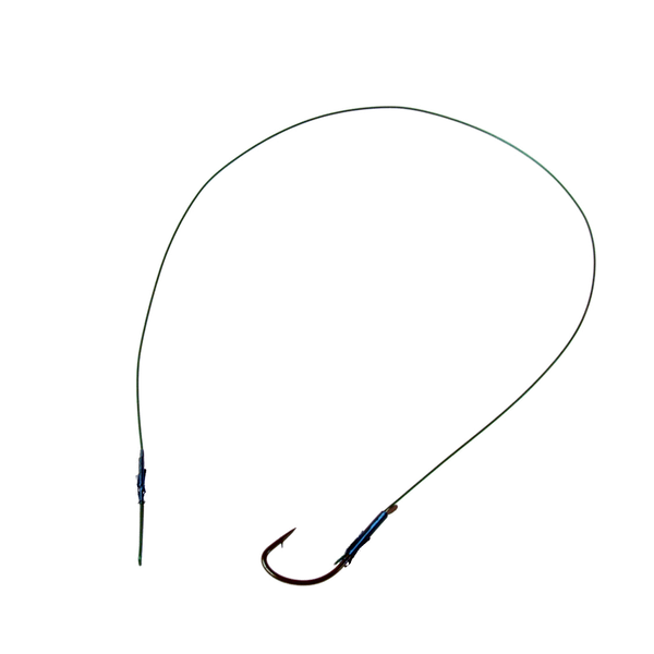 Afbeelding Albatros Staaldraad+haak 30 cm - Onderlijnen - tot12 kg Roofvis door Petsplace.nl