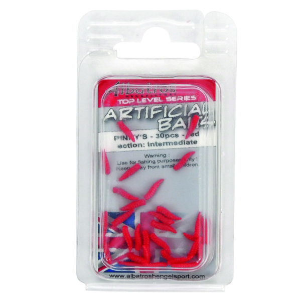 Afbeelding Albatros Artificial Pinky's - Baits - Rood 30 stuks Witvis door Petsplace.nl