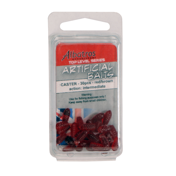 Afbeelding Albatros Artificial Caster - Baits - Bruin 30 stuks Allround door Petsplace.nl