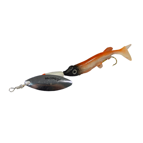 Afbeelding Albatros Spinner Slim Fish - Spinners - 13 g Rood Grijs Zilver Roofvis 3 door Petsplace.nl
