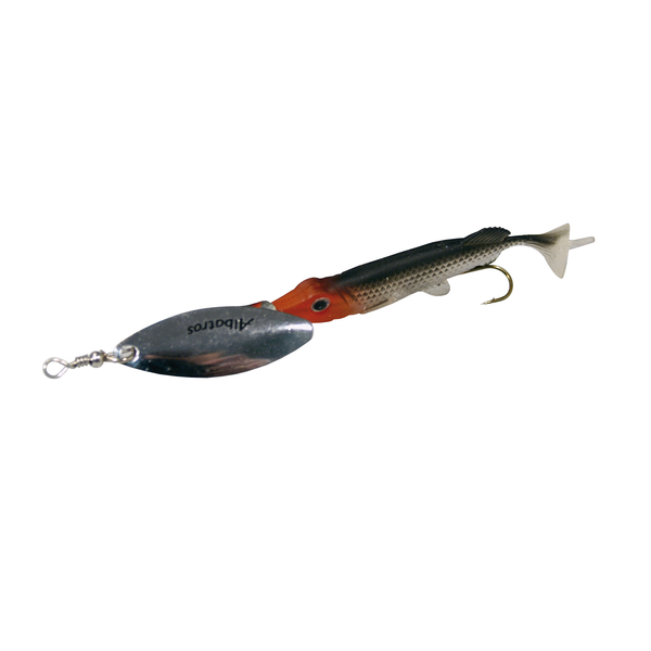 Afbeelding Albatros Spinner Slim Fish - Spinners - 13 g Zwart Zilver Rood Roofvis 3 door Petsplace.nl