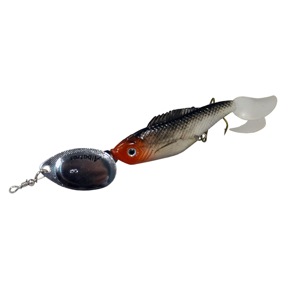 Albatros Spinner Fat Fish 3 - Spinners - Grijs&Rood&Zilver Roofvis