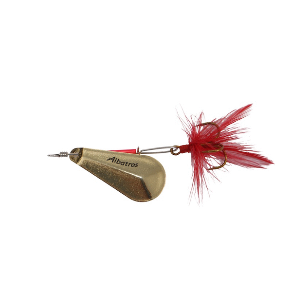 Afbeelding Albatros Spinner Terrible - Spinners - 2.5 g Goud Rood Roofvis 3.5 door Petsplace.nl