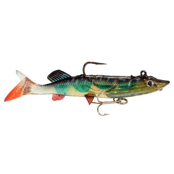 Afbeelding Albatros Softbait Albashad Pike Groen&Geel&Rood - Baits - 14 cm Roofvis door Petsplace.nl