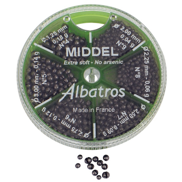 Albatros Distributeur 6-Vaks Franse Loodhagel - Distributeurs - 100 g Witvis Middel