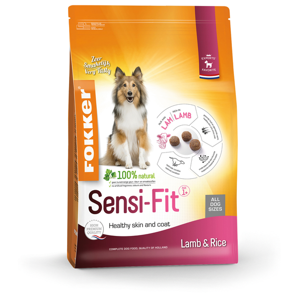 Afbeelding Fokker Dog Sensi-Fit Lam - Hondenvoer - 13 kg door Petsplace.nl