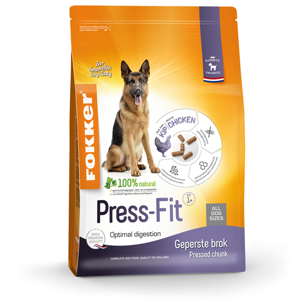 Afbeelding Fokker Press-Fit hondenvoer 13 kg door Petsplace.nl