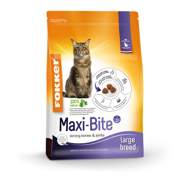 Afbeelding Fokker Maxi-Bite kattenvoer 2,5 kg door Petsplace.nl