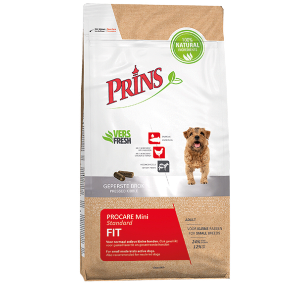 Afbeelding Prins Procare Adult Mini Standaard Fit - Hondenvoer - 3 kg door Petsplace.nl