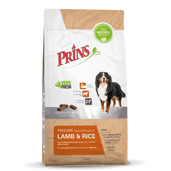 Afbeelding Prins ProCare Lam & Rijst Hypoallergic hondenvoer 3 kg door Petsplace.nl
