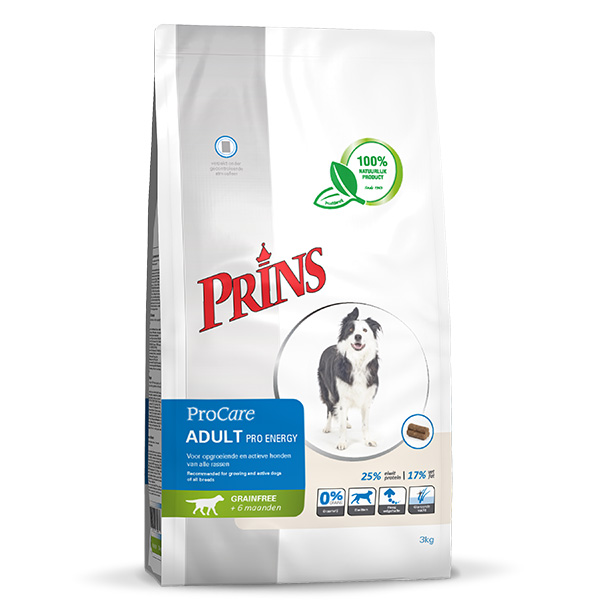 Afbeelding Prins ProCare Grainfree Adult Pro Energy hondenvoer 3 kg door Petsplace.nl