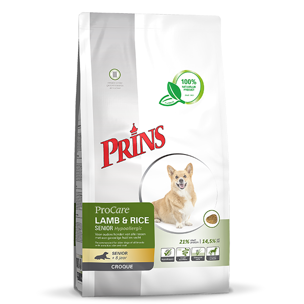 Prins Procare Croque Senior Lam&Rijst - Hondenvoer - 2 kg