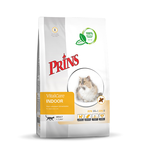 Afbeelding Prins VitalCare Indoor kattenvoer 5 kg door Petsplace.nl