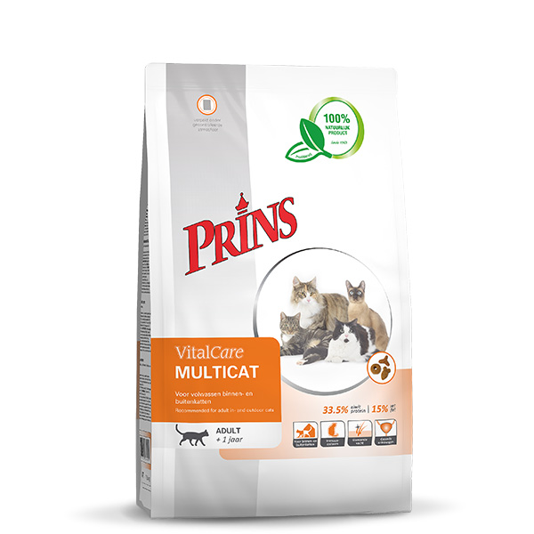 Afbeelding Prins Vitalcare Multicat kattenvoer 5 kg door Petsplace.nl