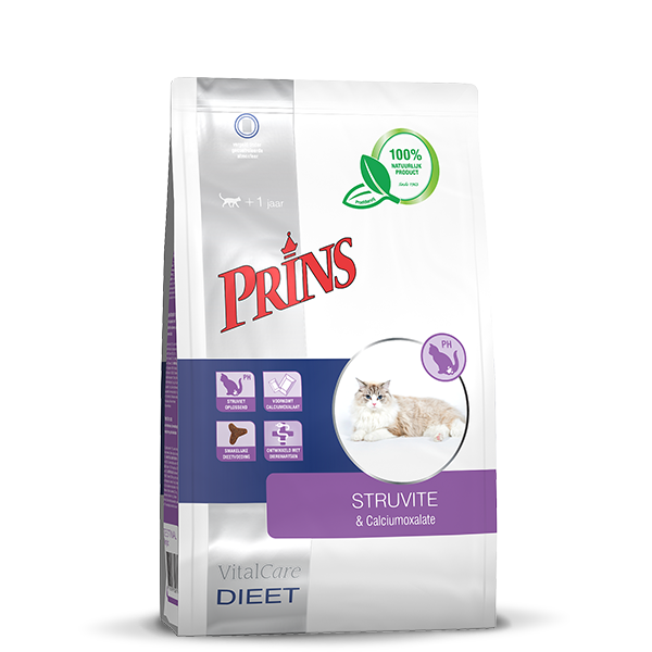 Afbeelding Prins Vitalcare Dieet Struvite & Calciumoxalate kattenvoer 1.5 kg door Petsplace.nl