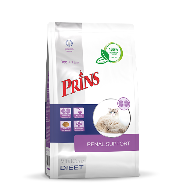 Afbeelding Prins Vitalcare Dieet Renal Support kattenvoer 5 kg door Petsplace.nl