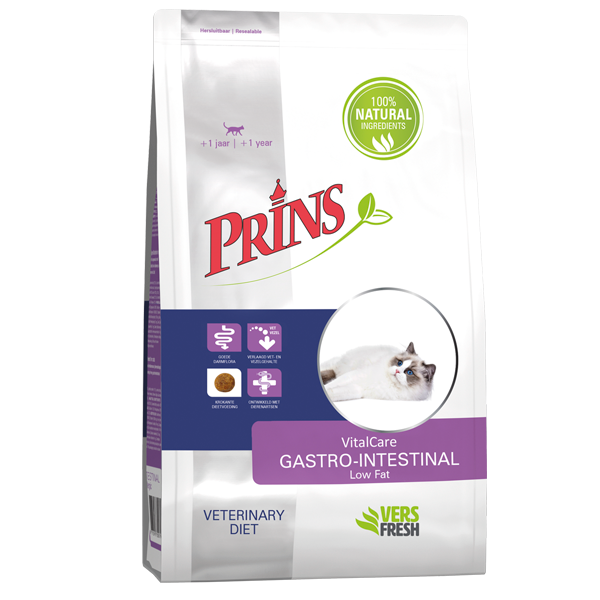 Afbeelding Prins Vitalcare Diet Gastro-Intestinal Zalm - Kattenvoer - 1.5 kg door Petsplace.nl