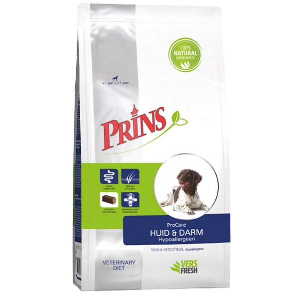 Afbeelding Prins Procare Dieet Huid & Darm hondenvoer 3 kg door Petsplace.nl