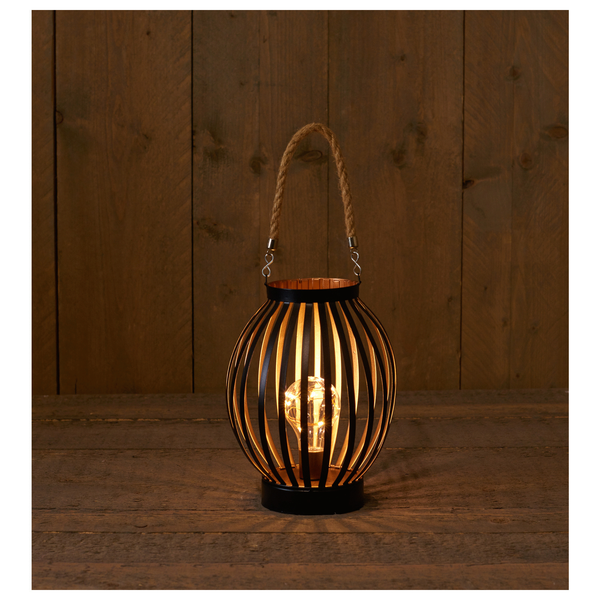 Afbeelding Cbd Tafellamp Rond - Terrasverlichting - 16x22 cm Zwart Koper door Petsplace.nl