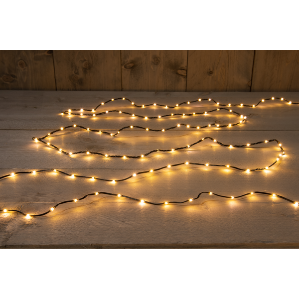 Afbeelding Cbd Draadverlichting Zwart - Kerstverlichting - 18 m Classic Warm 600 led door Petsplace.nl