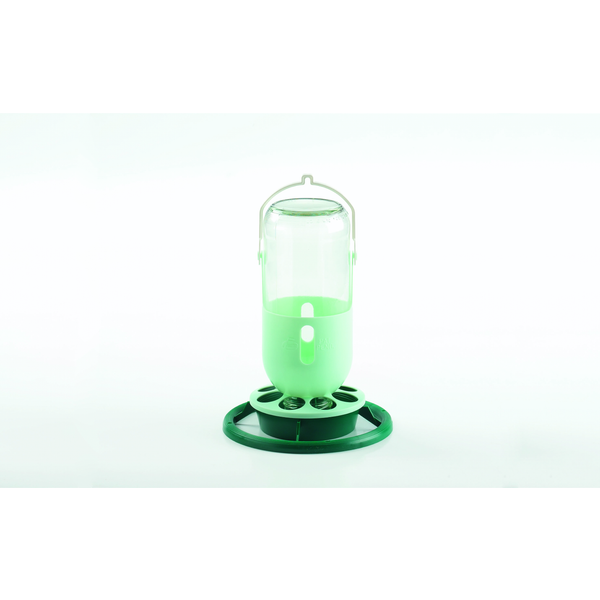 Afbeelding Fauna Hangpot Glas - Duiven - Voerbak - Drinkbak - 1 l Mintgroen door Petsplace.nl