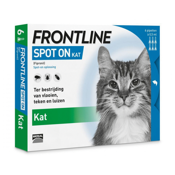 Afbeelding Frontline Spot on Kat 6 pipetten door Petsplace.nl